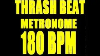 THRASH PUNK BEAT METRONOME 180 BPM LOOP with STOPS D-Beat