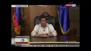 BT: Pres. Duterte, kinilala ang kabayanihan ng mga sundalong nakikipaglaban sa Marawi