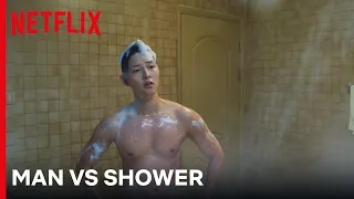 Song Joong-ki Faces His ‘Hottest’ Battle🔥 🚿 | Vincenzo | Netflix