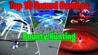 Top 10 Sword Combos + Hunting | Blox Fruits