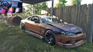 Rebuilding Han's Abandoned Nissan Silvia - Need For Speed Heat (Steering Wheel + Shifter) Gameplay