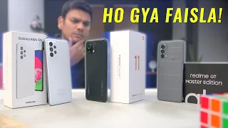 Samsung Galaxy A52s vs Xiaomi 11 Lite 5G vs Realme GT Master Edition