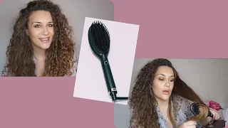 GHD Glide Spazzola Lisciante sui Capelli Ricci | Honey Gold