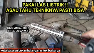 Cara ngelas besi tipis pake las listrik