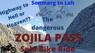 Sonmarg to Leh via the dangerous Zojila pass!! Interceptor 650 :: Episode 5 #solo leh ladakh trip