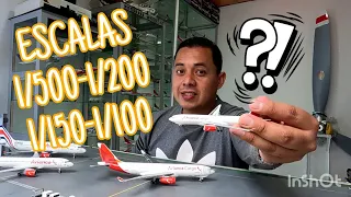 diecast-APRENDAMOS,COMO SON LAS ESCALAS EN UNA COLECCIÓN DE AVIONES ✈️⁉️