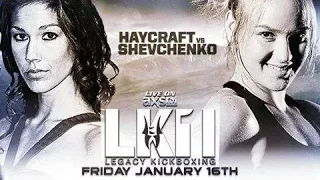 Valentina Shevchenko VS Lindsey Haycraft. Full fight. Legacy Kickboxing 1.