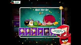 Angry Birds 2 AB2 🗼 Trick to buy all hats in Hat Store💰The Sneaky Adventure 😼 Heist Hat Set