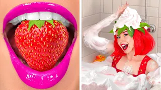 If Food Were People || Pizza VS Burger! Funny Food And Makeup Situations By 123 GO! Genius