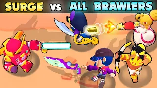 SURGE vs ALL BRAWLERS | 1 vs 1 | 63 Tests | Best Brawler in Brawl Stars?