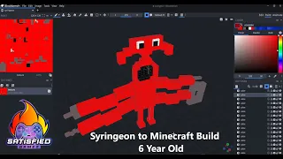 Syringeon Garten of Banban 6 Blockbench to Minecraft Build by 6 Year Old