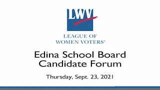 2021 Edina School Board Candidate Forum