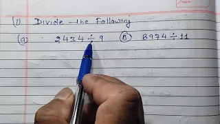 Divide the following by easy method