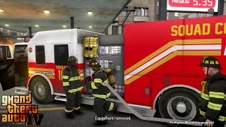 Grand Theft Auto IV - FDLC/FDNY - 22nd day with the fire department! (SQUAD CO 18)