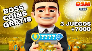 💲💰 OBTÉN MONEDAS DE CAMPEÓN GRATIS CON ESTOS 3 JUEGOS 💰💲 | 🤑+7000 BOSS COINS 🤑 | ⚽ OSM 22/23 ⚽