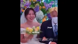 ❤️😍🥰ME JHOPE WITH HIS SISTER,S     ME JIWOO WEDDING 💜🥰🥺