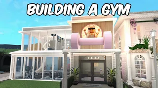 BUILDING a GYM in my BLOXBURG TOWN