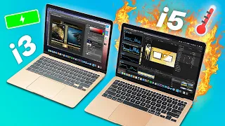 MacBook Air 2020 i3 vs i5 | Performance + Battery + TEMP Test!