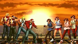 [KOF Mugen] Memorial | Terry vs Yuri [ 4vs4 ]