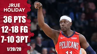 Jrue Holiday hits a career-high 7 3-pointers for Pelicans vs. Grizzlies | 2019-20 NBA Highlights