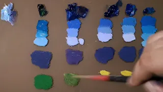 Comparing Blue Oil Colors | Cobalt, Ultramarine, Prussian and Phthalo