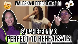 EXCLUSIVE inside of SARAH GERONIMO's REHEARSAL 🤩| Waleska & Efra react to Sarah G Perfect 10 concert