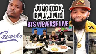 TRE-TV REACTS TO -  BTS WEVERSE LIVE (2023.12.05) | RM, V, JIMIN & JUNGKOOK LIVE