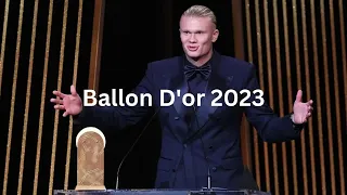 Ballon D'or 2023 - Erling Haaland Wins Striker of the Year (Gerd Müller Trophy)