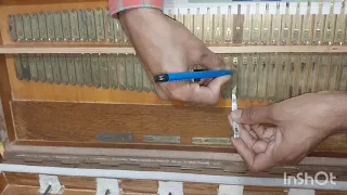 Harmonium tuning l how to repair reeds at home l 440 frequency l