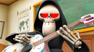 Spookiz | NEW Season 3 - Skeleton Teacher Plays Guitar | 스푸키즈 | Funny Videos for Kids | WildBrain