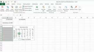 Easily insert and edit dates in Excel with the Popup Calendar