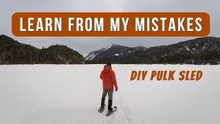 How to build a DIY Pulk Sled for Winter Backpacking Adventures
