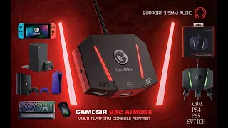 Unboxing - GameSir VX AimBox - Upgrade Your Aiming On Consoles -PS4 PS5 XBOX ONE SX SS键鼠转换器FPS游戏不再困难