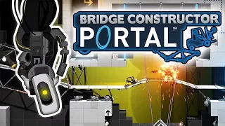 Bridge Constructor Portal - Let's Play Episode 1 - Chambers 1 - 5