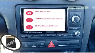 Audi Navigation Plus RNS-E LED GPS maps SD CARD