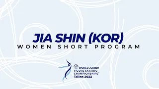 Shin (KOR) | Women SP | ISU WJ Figure Skating Championships 2022 | Tallinn | #WorldJFigure