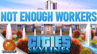 📕How to fix Not enough Workers (Educated) in Cities: Skylines - Abandoned buildings problem Guide #8