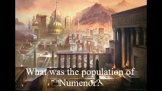 What was the population of Númenor?