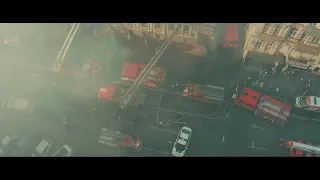 Пожар бара Бездельники. Киев