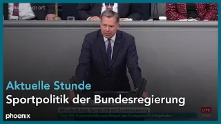 Aktuelle Stunde zur Sportpolitik der Bundesregierung am 24.04.24