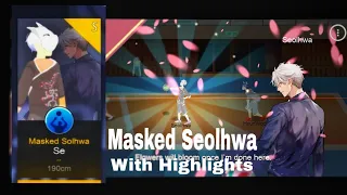 Masked Seolhwa with highlights the spike volleyball story 🔥🔥🔥