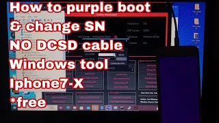 [*NEW]How to restore your original serial number for free|change SN without DCSD cable | iphone 7- X