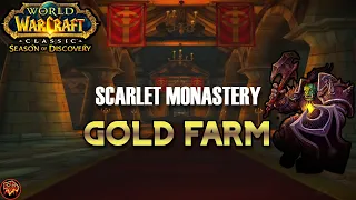 WoW Classic SoD Shaman Gold Farm - Phase 3 SM Cath Boost 93 mobs + BOSSES  11-13min 240-300g/hr