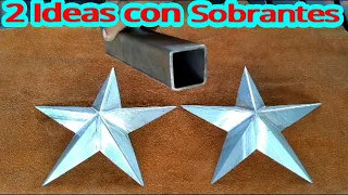 Ya no tires los sobrantes del perfil cuadrado, "Mira estas 2 Ideas que puedes hacer"