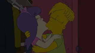 Bart Simpson Kisses Sherri Mackleberry - The Simpsons