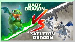 Which is BETTER #6 | Baby Dragon VS Skeleton Dragon | Clash Royale