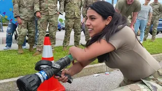 31st Security Forces Squadron Surprises with Epic Guns n' Hoses Challenge for Police Week!