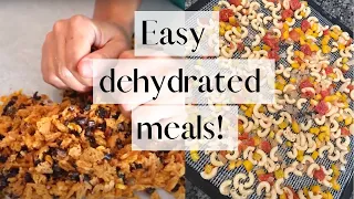 Quick Dehydrated Meals! || Prepper Food made in Your Own Kitchen || DIY Camping Food!