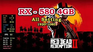 Red Dead Redemption 2 RX580 4GB FPS 1080 All Setting