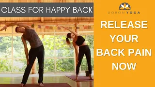 Yoga for Back Pain | 40 min for Strong, Relaxed and Happy Back | All Levels Class